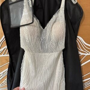 Calla Blanche Boho Beaded Wedding Gown Size 10